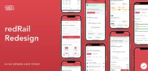 Enhancing the user experience of the redRail app. Mobile app redesign — UI/UX Case Study